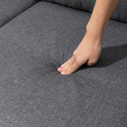 Pending - Aosom Homcom L-Shaped Sofa 3 Seater Couch with Switchable Ottoman, Corner Sofa with Thick Padded Cushion - Available in 2 Colours