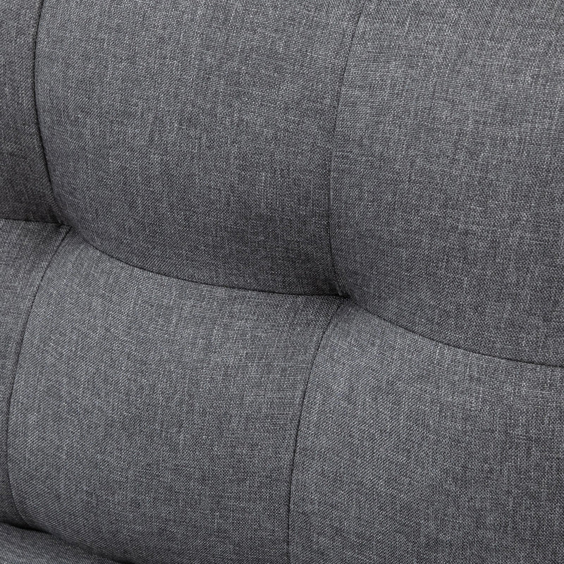 Pending - Aosom Homcom L-Shaped Sofa 3 Seater Couch with Switchable Ottoman, Corner Sofa with Thick Padded Cushion - Available in 2 Colours