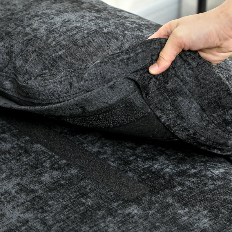 Pending - Aosom Homcom Modern Tufted Corner Sofa in Black