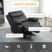 Pending - Aosom Homcom Pu Leather Reclining Chair with Vibration Massage Recliner, Swivel Base, Rocking Function, Remote Control - Available in 4 Colours