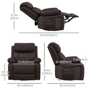 Pending - Aosom Homcom Pu Leather Reclining Chair with Vibration Massage Recliner, Swivel Base, Rocking Function, Remote Control - Available in 4 Colours