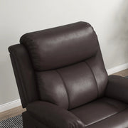 Pending - Aosom Homcom Pu Leather Reclining Chair with Vibration Massage Recliner, Swivel Base, Rocking Function, Remote Control - Available in 4 Colours