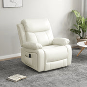 Pending - Aosom Homcom Pu Leather Reclining Chair with Vibration Massage Recliner, Swivel Base, Rocking Function, Remote Control - Available in 4 Colours