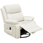 Pending - Aosom Homcom Pu Leather Reclining Chair with Vibration Massage Recliner, Swivel Base, Rocking Function, Remote Control - Available in 4 Colours