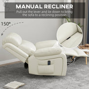 Pending - Aosom Homcom Pu Leather Reclining Chair with Vibration Massage Recliner, Swivel Base, Rocking Function, Remote Control - Available in 4 Colours