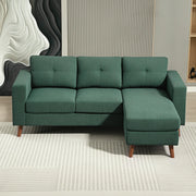 Pending - Aosom Homcom Upholstered L-Shaped Sectional Sofa with Reversible Chaise - Available in 3 Colours