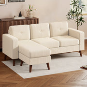 Pending - Aosom Homcom Upholstered L-Shaped Sectional Sofa with Reversible Chaise - Available in 3 Colours