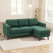 Pending - Aosom Homcom Upholstered L-Shaped Sectional Sofa with Reversible Chaise - Available in 3 Colours