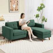 Pending - Aosom Homcom Upholstered L-Shaped Sectional Sofa with Reversible Chaise - Available in 3 Colours