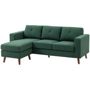 Pending - Aosom Homcom Upholstered L-Shaped Sectional Sofa with Reversible Chaise - Available in 3 Colours