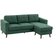 Pending - Aosom Homcom Upholstered L-Shaped Sectional Sofa with Reversible Chaise - Available in 3 Colours