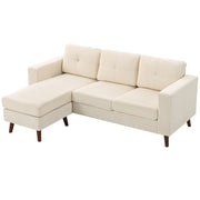 Pending - Aosom Homcom Upholstered L-Shaped Sectional Sofa with Reversible Chaise - Available in 3 Colours