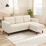 Pending - Aosom Homcom Upholstered L-Shaped Sectional Sofa with Reversible Chaise - Available in 3 Colours