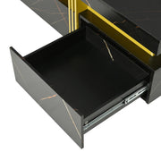 Pending - Aosom Modern Square Storage Coffee Table with 4 Drawers - Available in 2 Colours