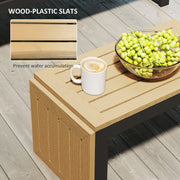 Pending - Aosom Outsunny 3 Pieces Aluminum Corner Patio Set with 2 Loveseats and Coffee Table - Available in 2 Colours