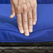 Pending - Aosom Outsunny 3 Pieces Patio Furniture Set with Cushions, Outdoor Pe Rattan Wicker Conversation Corner Sofa Set with Glass Top Table and Adjustable Foot - Available in 3 Colours