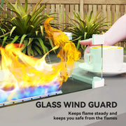 Pending - Aosom Outsunny 42" Propane Fire Pit Table 50,000 Btu Outdoor Gas Fire Table with Hideaway Propane Tank Holder, Waterproof Cover