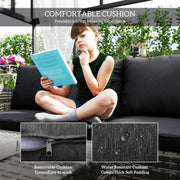 Pending - Aosom Outsunny 6 Pieces Wicker Rattan Patio Furniture Set - Available in 4 Colours