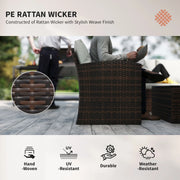 Pending - Aosom Outsunny 6 Pieces Wicker Rattan Patio Furniture Set - Available in 4 Colours