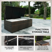 Pending - Aosom Outsunny 6 Pieces Wicker Rattan Patio Furniture Set - Available in 4 Colours