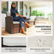 Pending - Aosom Outsunny 6 Pieces Wicker Rattan Patio Furniture Set - Available in 4 Colours