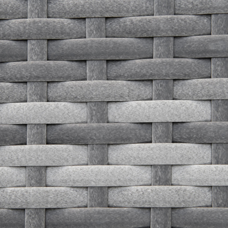 Pending - Aosom Outsunny Convertible Wicker Loveseat Grey Patio Chaise Lounge - Available in 3 Colours