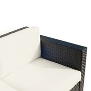 Pending - Aosom Outsunny Deluxe 3 Seat Rattan Wicker Patio Sofa with Cushion - Available in 3 Colours