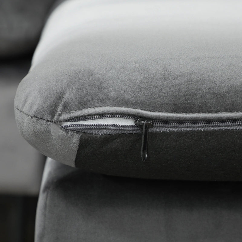 Pending - Aosom Sectional Sofa Homcom Convertible Sectional Sofa Couch in Modern L-Shaped Couch in 3 Seater Sofa with Reversible Ottoman For Living Room in Apartment in Small Space in Grey