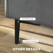 Pending - Aosom Sectional Sofa Homcom Convertible Sectional Sofa Couch in Modern L-Shaped Couch in 3 Seater Sofa with Reversible Ottoman For Living Room in Apartment in Small Space in Grey