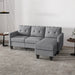 Pending - Aosom Sectional Sofa Homcom L-Shaped Sofa 3 Seater Couch with Switchable Ottoman, Corner Sofa with Thick Padded Cushion - Available in 2 Colours