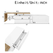 Pending - Aosom TV Stand Modern TV Stand with Glass Shelves and LED Lighting - Available in 3 Colours