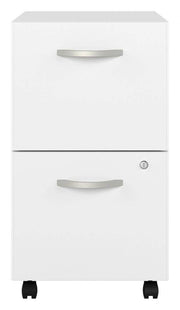 Pending - Bestar File Cabinet Zaniah 2 Drawer Mobile File Cabinet - Available in 3 Colours