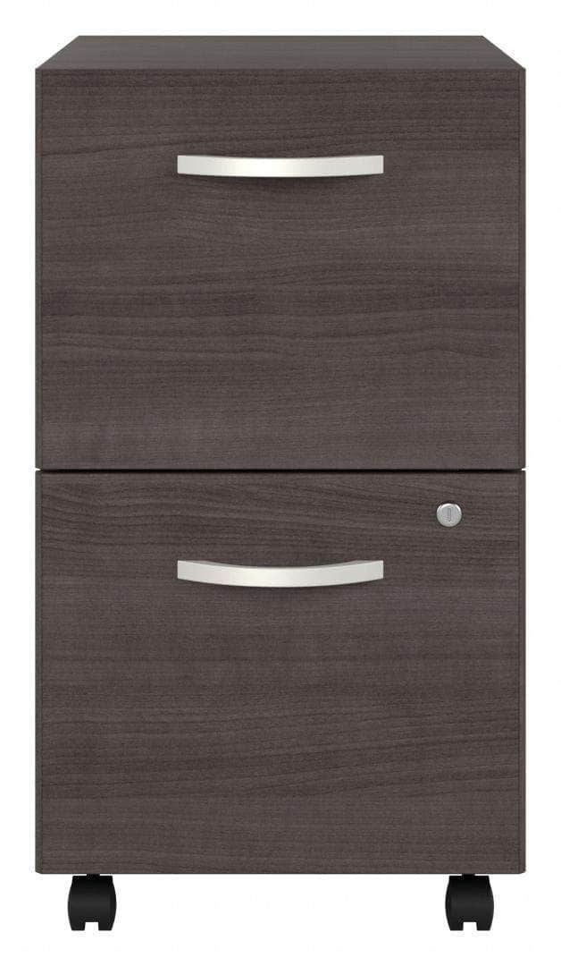 Pending - Bestar File Cabinet Zaniah 2 Drawer Mobile File Cabinet - Available in 3 Colours