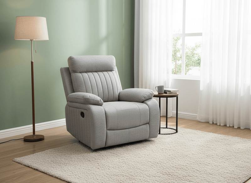Pending - Brassex Inc. 3-Piece Recliner Set in Stone