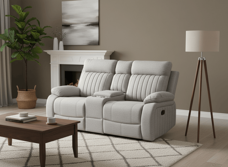 Pending - Brassex Inc. 3-Piece Recliner Set in Stone