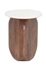 Pending - Brassex Inc. Accent Table Sasha Accent Table in Walnut/White