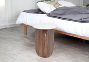 Pending - Brassex Inc. Accent Table Sasha Accent Table in Walnut/White