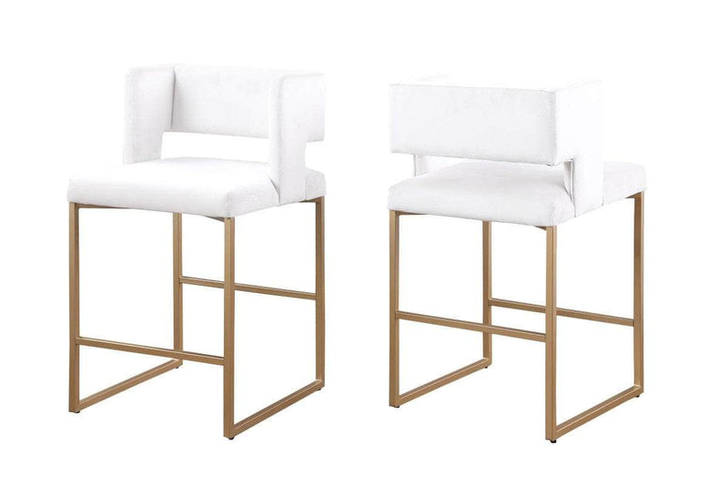 Pending - Brassex Inc. Bar Stool Beige Anthony Bar Stool, Set of 2 - Available in 2 Colours