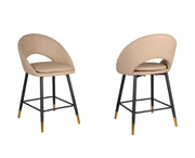 Pending - Brassex Inc. Counter Stool Beige Mila Counter Stool, Set of 2 - Available in 3 Colours
