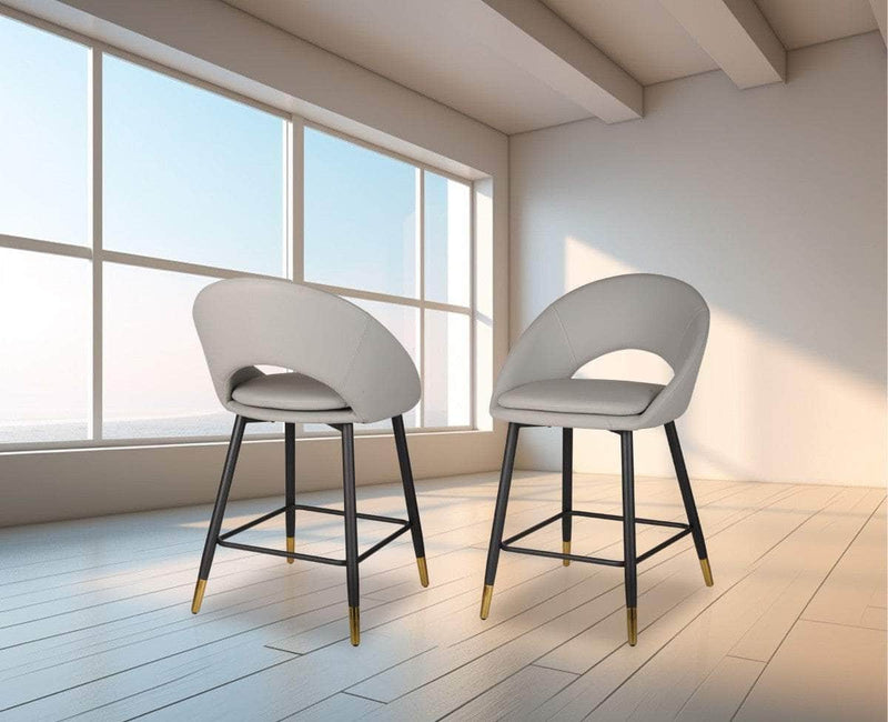 Pending - Brassex Inc. Counter Stool Mila Counter Stool, Set of 2 - Available in 3 Colours