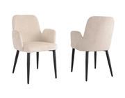Pending - Brassex Inc. Dining Chair Beige Allora Dining Chair, Set of 2 - Available in 2 Colours