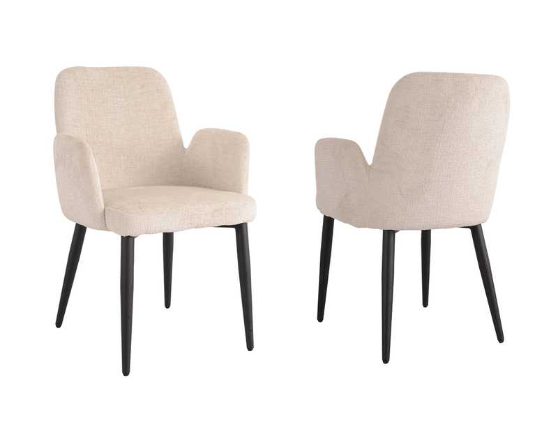 Pending - Brassex Inc. Dining Chair Beige Allora Dining Chair, Set of 2 - Available in 2 Colours