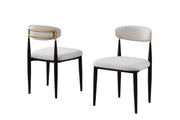 Pending - Brassex Inc. Dining Chair Beige/Black Kodi Dining Chair, Set of 2 - Available in 3 Colours