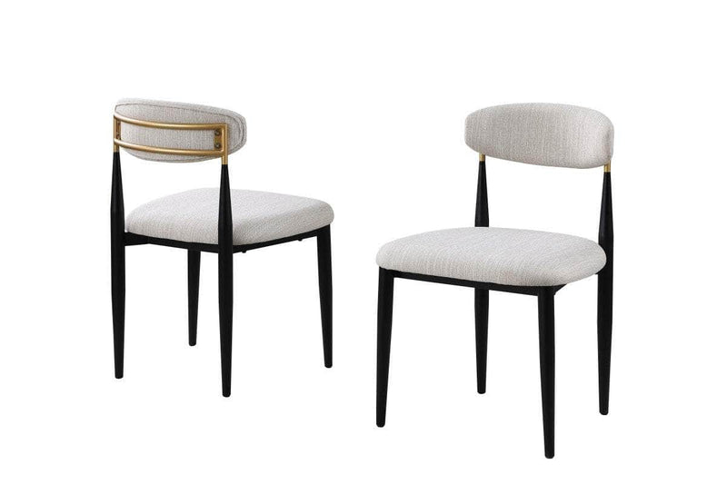 Pending - Brassex Inc. Dining Chair Beige/Black Kodi Dining Chair, Set of 2 - Available in 3 Colours