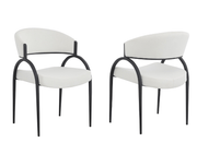Pending - Brassex Inc. Dining Chair Cream/Black Alessia Dining Chair, Set of 2 - Available in 2 Colours