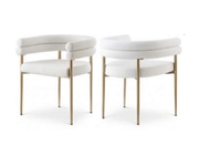 Pending - Brassex Inc. Dining Chair Cream/Gold Allure Dining Chair, Set of 2 - Available in 2 Colours