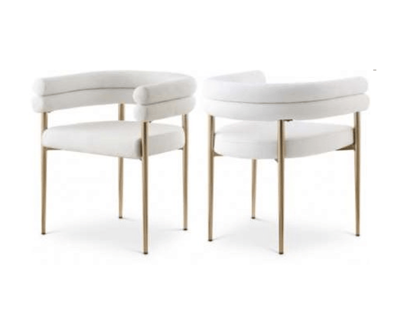Pending - Brassex Inc. Dining Chair Cream/Gold Allure Dining Chair, Set of 2 - Available in 2 Colours