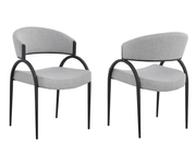 Pending - Brassex Inc. Dining Chair Grey/Black Alessia Dining Chair, Set of 2 - Available in 2 Colours