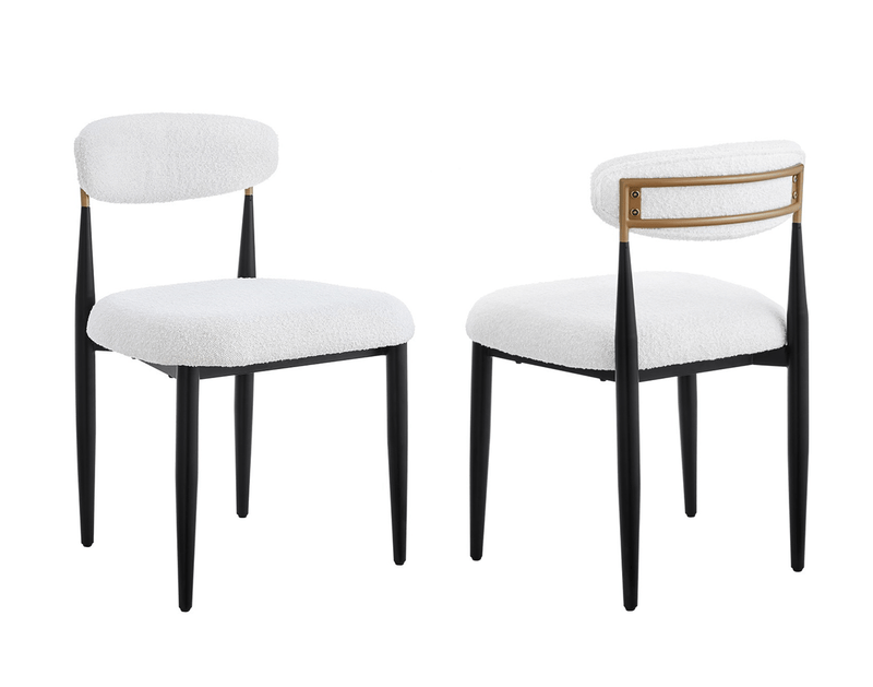 Pending - Brassex Inc. Dining Chair White/Black Kodi Dining Chair, Set of 2 - Available in 3 Colours