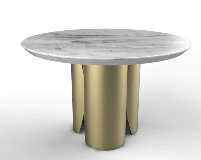 Pending - Brassex Inc. Dining Table Hugo Dining Table in Gold